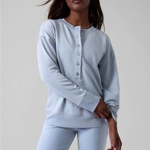 Athleta Balance Henley in Blue